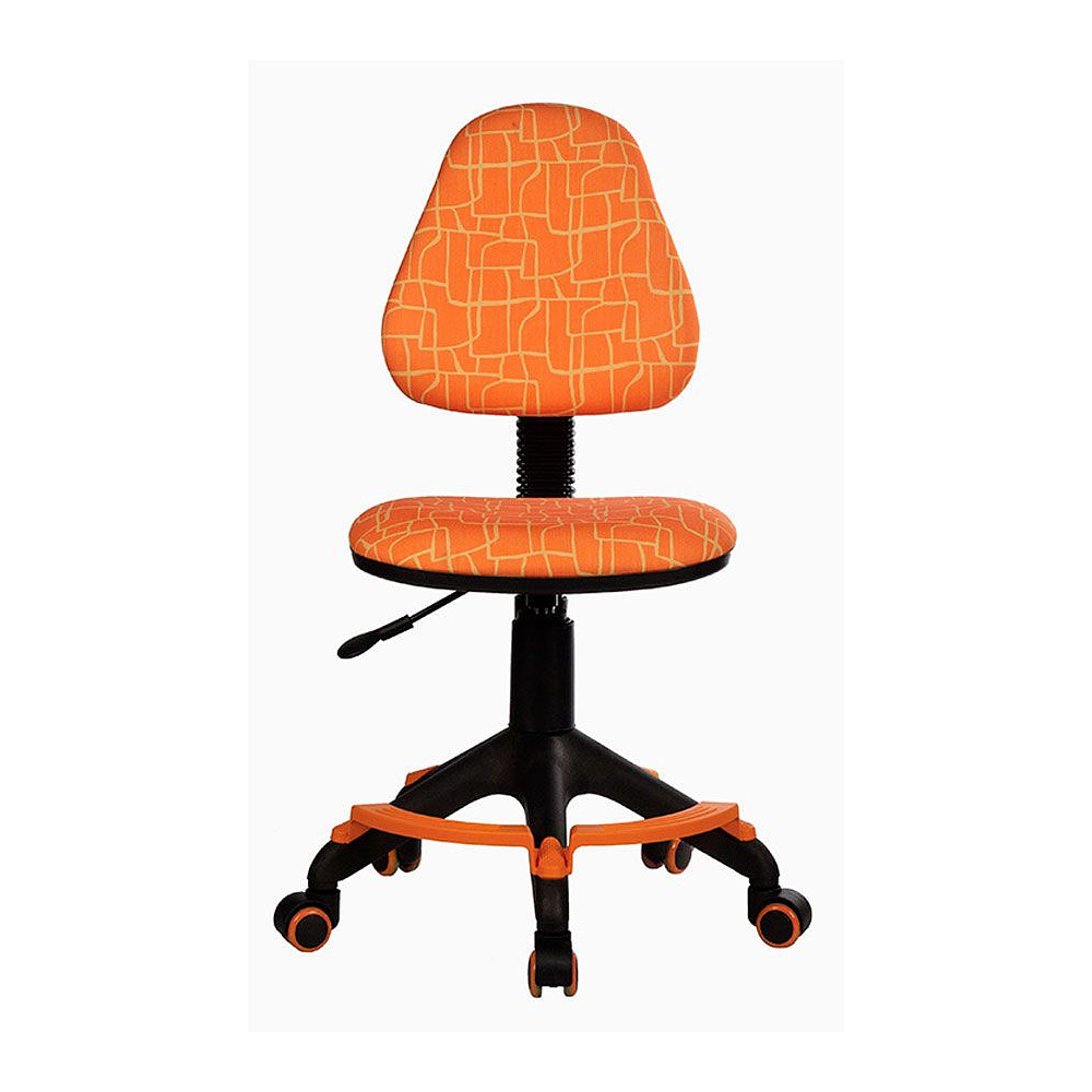 Кресло для детей Бюрократ "KD-4-F/GIRAFFE", ткань, пластик, оранжевый 