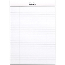 Блокнот "Rhodia", А5, 80 листов, линейка, белый