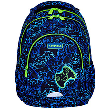 Рюкзак детский Astra "Gaming", синий, зеленый