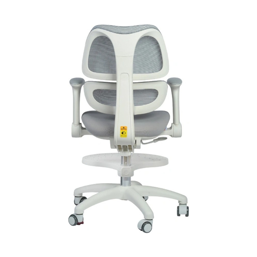 Кресло детское YOKA YC-4 Otis, сетчатая ткань, серый, пластик, белый - 3