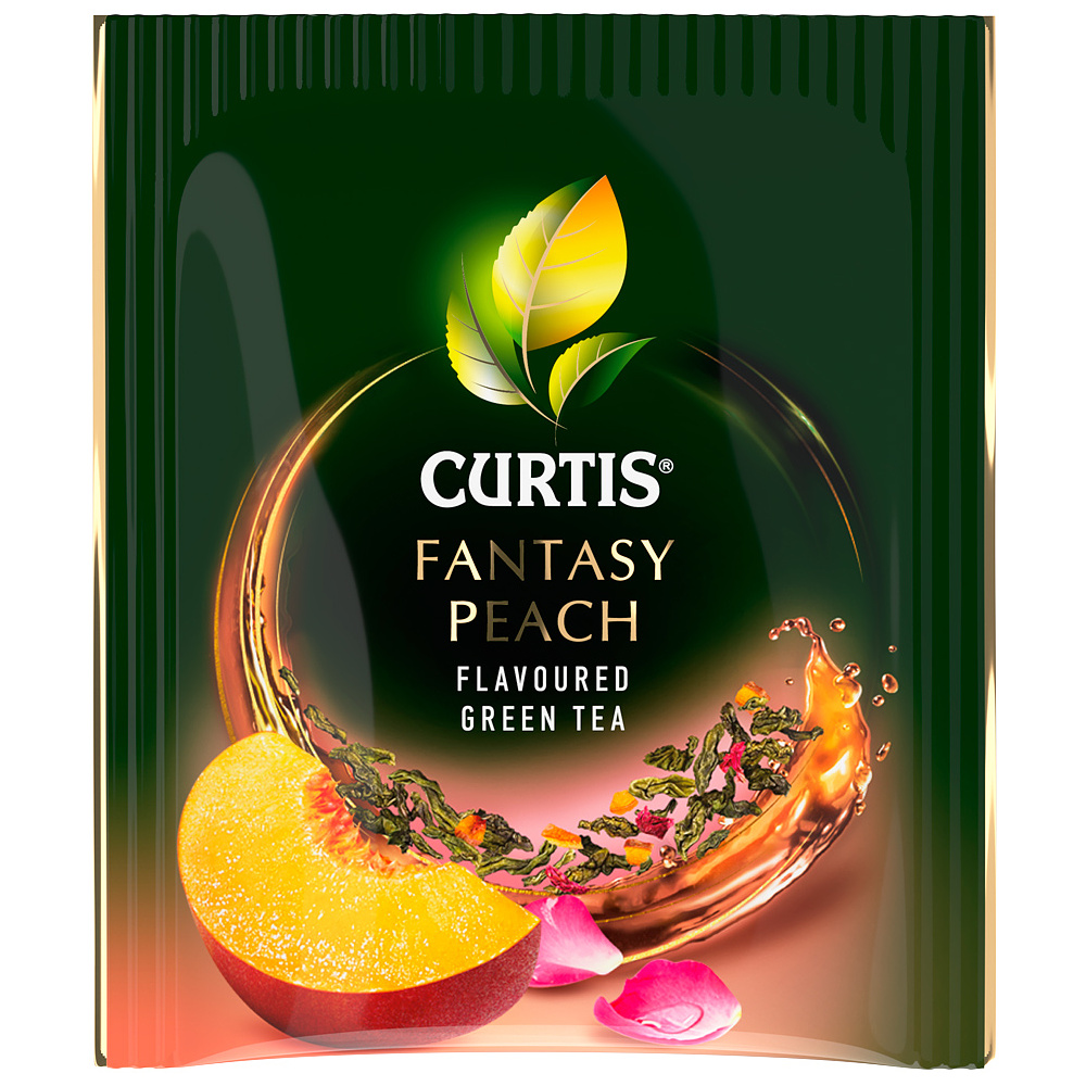 Чай "Curtis" Fantasy Peach, 25 пакетиковx1.5 г, зеленый - 3