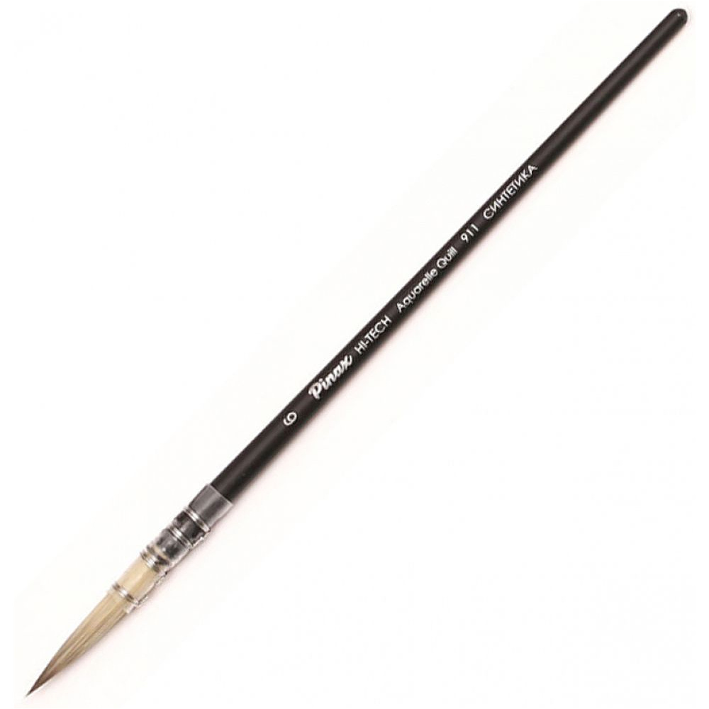 Кисть для рисования "Pinax HI-TECH Aquarelle Quill", синтетика, круглая, французское крепление, №4