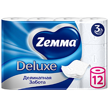 Бумага туалетная Zemma Deluxe