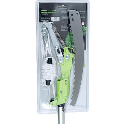Высоторез-сучкорез с секатором штанговый DELI DL580512, серебристый, зеленый - 12