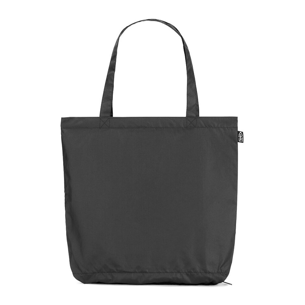 Зонт складной "Skylar" черный + сумка для покупок - 5