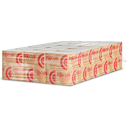 Бумага туалетная Focus Premium, листовая, 250 листов, 2 слоя, 100% целлюлоза - 2