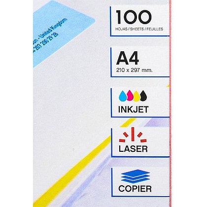 Самоклеящиеся этикетки универсальные "Apli", 48.5x25.4 мм, 100 листов, 44 шт, белый - 2