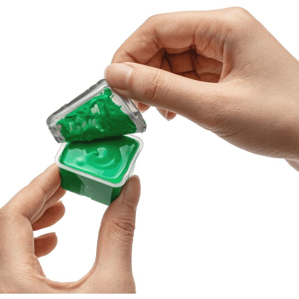 Краски гуашевые "Himi Jelly Cup. New vision", 18 цветов, кювета, зелёный футляр - 7