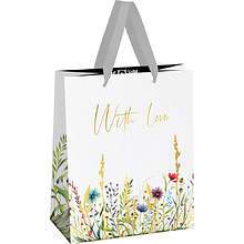 Пакет подарочный "With love",18x23x10 см
