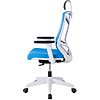 Кресло для руководителя "Nature II Slider", пластик, ткань, голубой - 3
