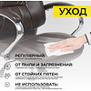 Кресло для руководителя "KING A" поворотное, хром, натуральная кожа, темно-коричневый - 23
