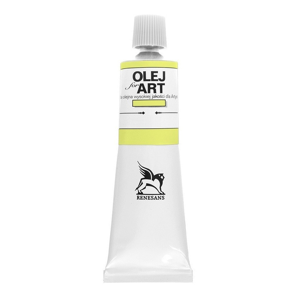 Краски масляные Renesans "Oils for art", 54 желтый титаново-никелевый, 60 мл, туба