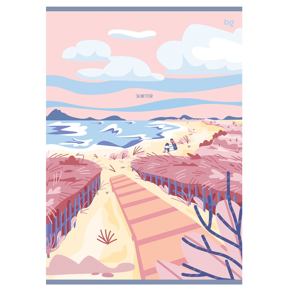 Тетрадь "За мечтой", А4, 48 листов, клетка, ассорти - 4