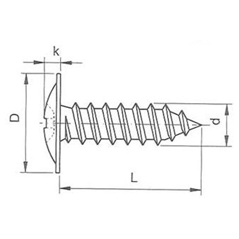 Саморез 4.2х16 мм с прессшайбой, цинк, 1000 шт. - 2
