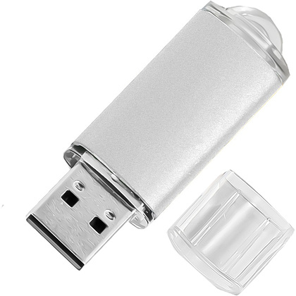 Карта памяти USB Flash 2.0 "Assorti", 8 Gb, серебристый - 2