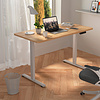 Стол с электроприводом WellDesk Prime 1300x675х18 белый/дуб хантон темный (9191462+9178197) - 4