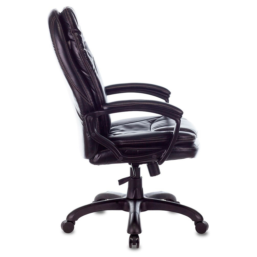 Кресло для руководителя "Бюрократ CH-868AXSN", кожзам, пластик, черный - 3