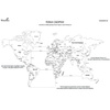 Декор на стену "Карта мира" многоуровневый на стену, ХL 3146, натуральный, 72x130 см - 2