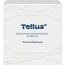 Салфетки косметические Tellus Премиум, 90шт/уп, в кубе