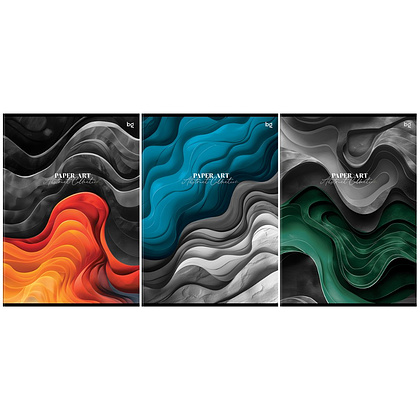 Тетрадь "Paper art", А4, 96 листов, клетка, ассорти