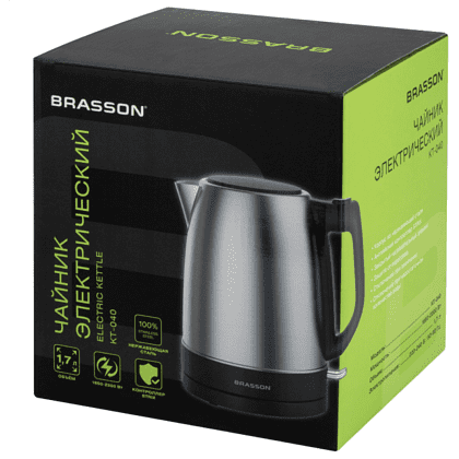 Электрочайник Brasson "KT-040", нержавеющая сталь - 10
