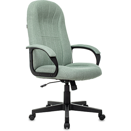 Кресло для руководителя "Бюрократ T-898AXSN", ткань, пластик, зеленый 38-407