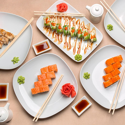 Палочки для еды 23 см, в индивидуальной упаковке, бамбук, 100 шт/упак - 3