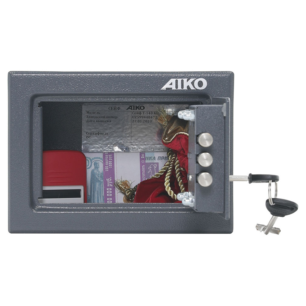 Сейф мебельный AIKO Т-140 KL, 140x195x140 мм - 3