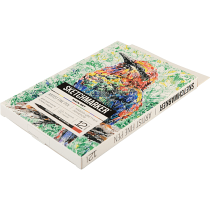 Ручка капиллярная "Sketchmarker Artist fine pen Main", 12 шт - 9