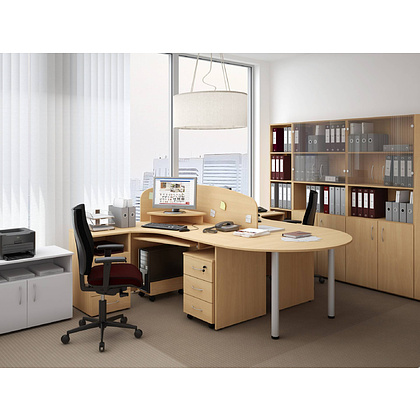 Коллекция Столица подставка для системного блока С-664, 450х260х210 мм, дуб сонома - 6