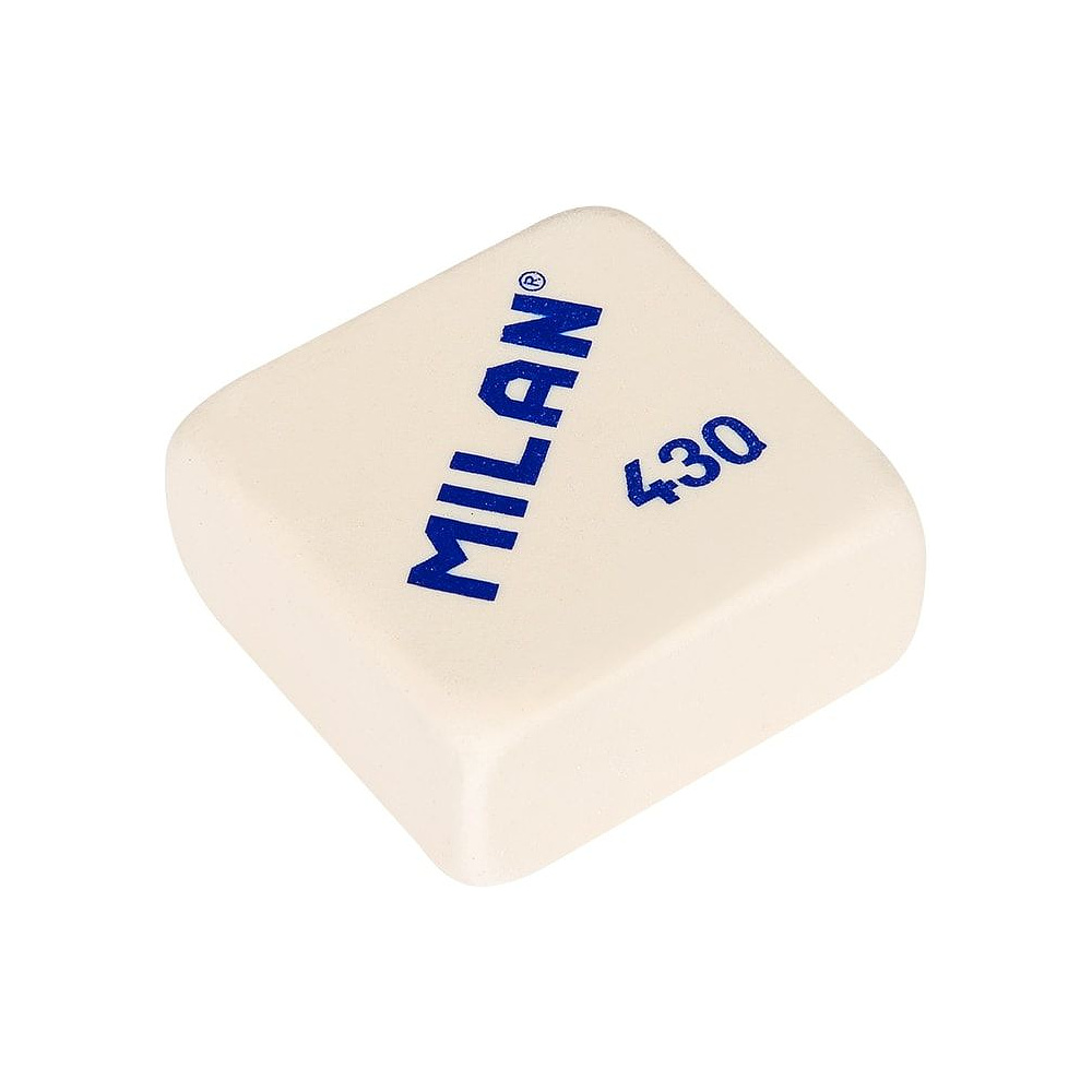 Ластик Milan "430", 1 шт, белый