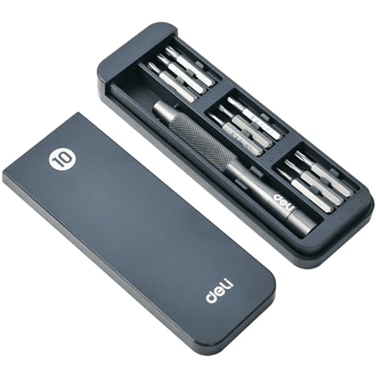 Набор прецизионных отверток Deli YS EDL241010J, 10 шт., кейс