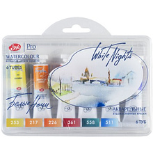 Краски акварельные "Белые ночи осенняя палитра", набор 6 цветов
