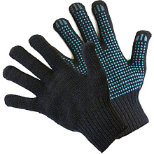Перчатки трикотажные х/б, с ПВХ покрытием Точка из 6-и нитей