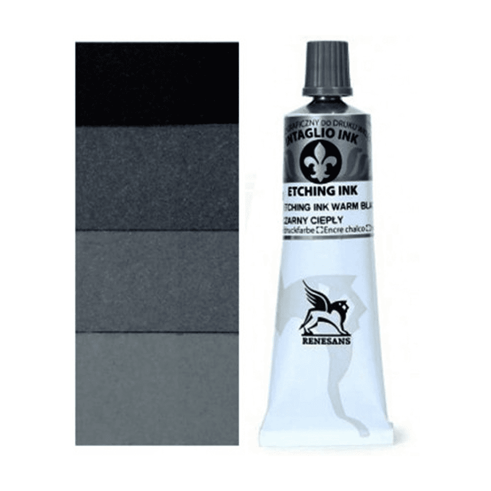 Краски для печати "Intaglio ink", 51 холодный черный, 60 мл - 2
