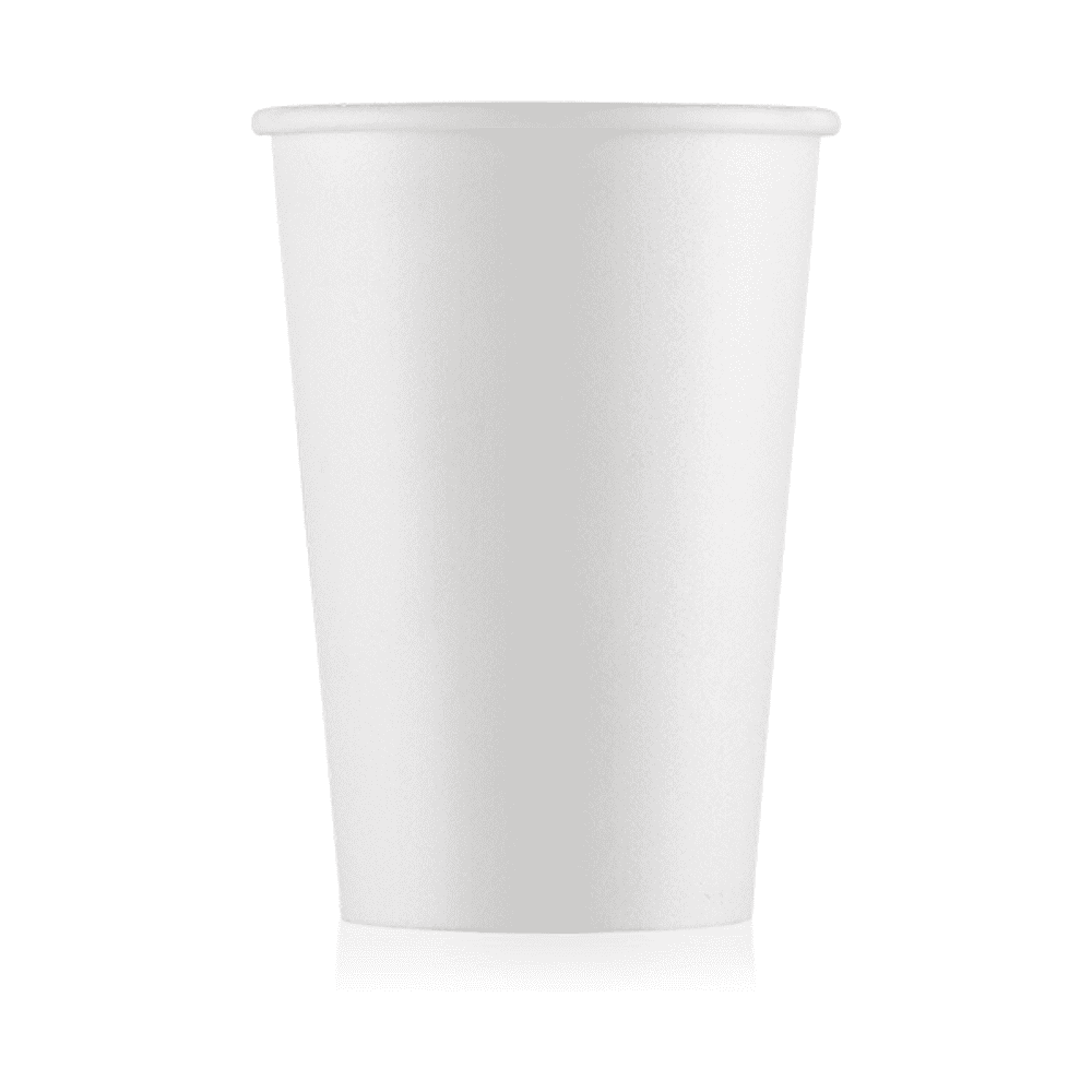 Стакан картонный Ecocups, 50 шт, 400 мл, белый