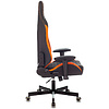 Кресло игровое "Knight Explore", экокожа, металл, черный, оранжевый - 9