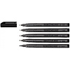 Ручка-лайнер "Сонет", 0,1-0,8 мм, набор 5 шт., черный - 2