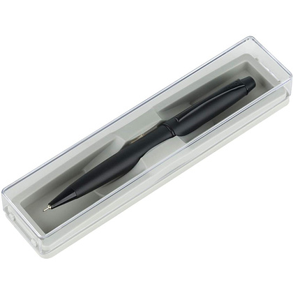 Ручка шариковая автоматическая "Carbon", 0.7 мм, черный, стерж. синий - 2