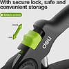 Секатор садовый Deli GS EDL-YL0002, 203 мм, черный - 4