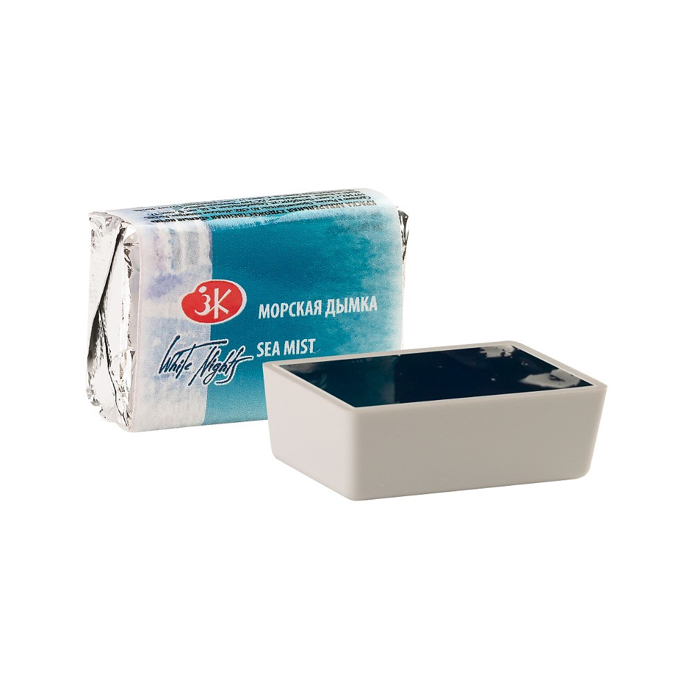 Краски акварельные "Белые ночи", 595 морская дымка, кювета