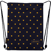 Мешок для обуви "Fluffy Kitty Black", черный 