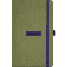 Блокнот "Shell lime", А5, 96 листов, зеленый, срез фиолетовый