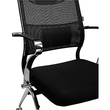 Кресло компьютерное ErgoLife Sit Air M4-290K, ткань, сетка, черный