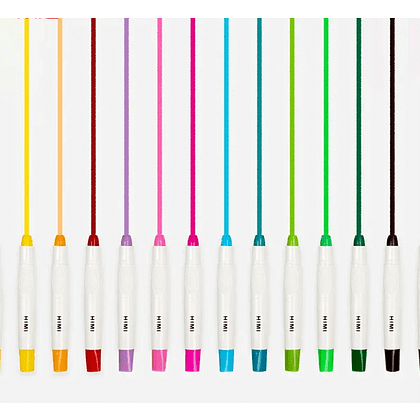 Мелки восковые "Himi Silky Crayon", 36 цветов, ассорти - 9