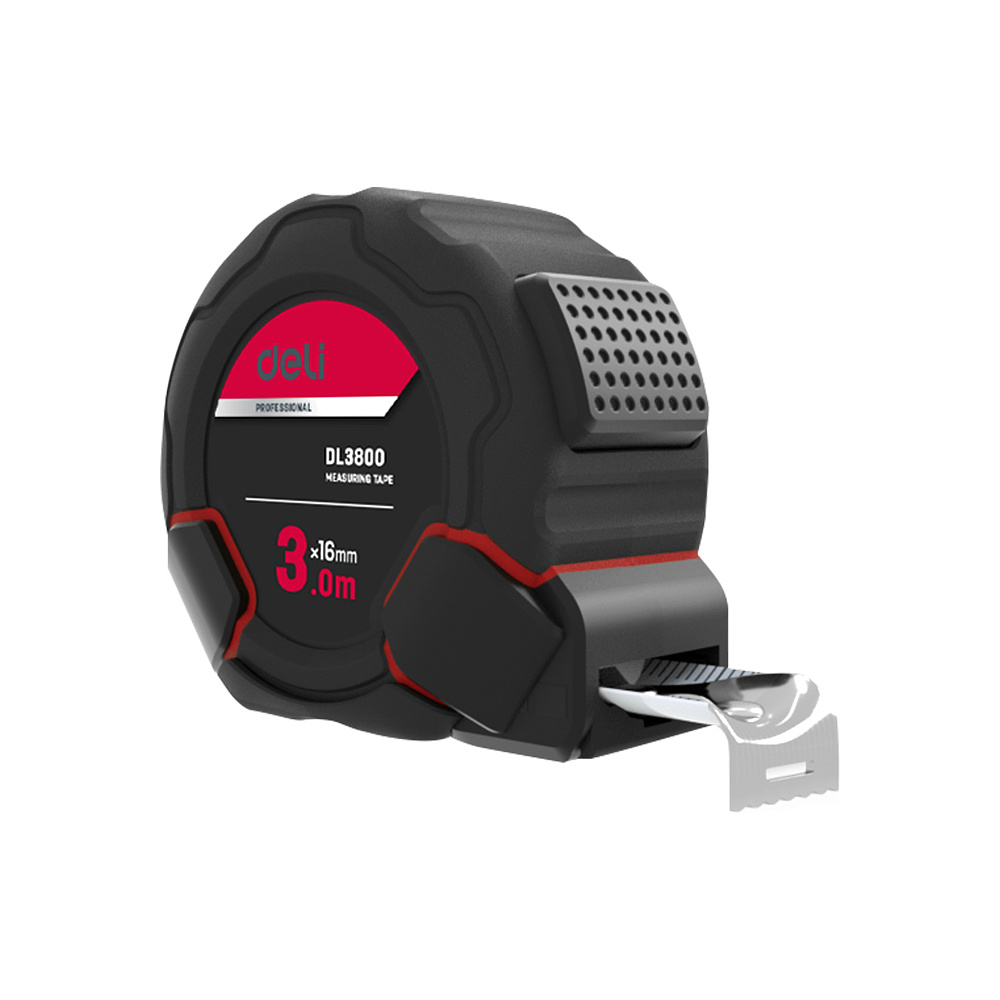Рулетка "Deli 3800", 3 м, черный