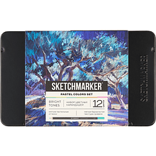 Карандаши цветные "Sketchmarker Пастельные оттенки", набор 12 цветов, жестяной пенал