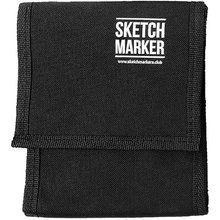 Пенал для маркеров "Sketchmarker", на 12 шт, 15.6x7.5x6 см, черный