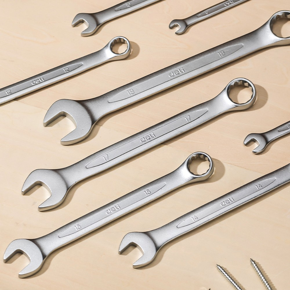 Набор ключей комбинированных "Deli", 8 шт, серебристый - 2