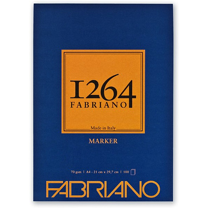 Блок-склейка бумаги для маркеров "Fabriano. 1264", 29,7х42 см, 70 г/м2, 100 листов